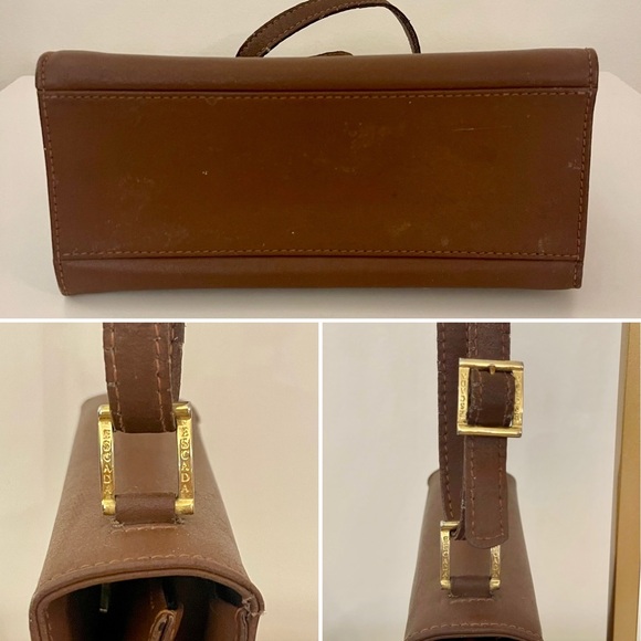 Escada Brown Shoulder Bag with Gold Accents - Picture 4 of 7